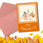 Fall Party Apple Ernte personalisieren Feiertagskarte