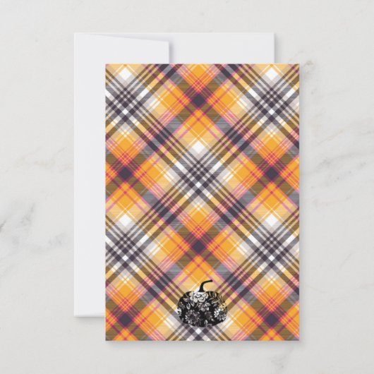 Fall Party, Autum Party, Halloween-Party, Pumpkins Einladung (Rückseite)