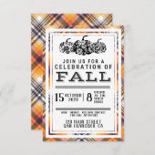 Fall Party, Autum Party, Halloween-Party, Pumpkins Einladung (Vorne/Hinten)