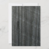 Fall Party Pumpkin & Barnwood Einladung (Rückseite)