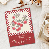 Fall Party Pumpkin Harvest Personalize Feiertagskarte
