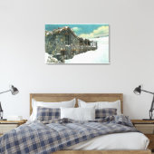 Fall-Pass-Weg-Brücke Museum Leinwanddruck (Insitu (Schlafzimmer))