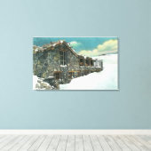 Fall-Pass-Weg-Brücke Museum Leinwanddruck (Insitu (Holzboden))