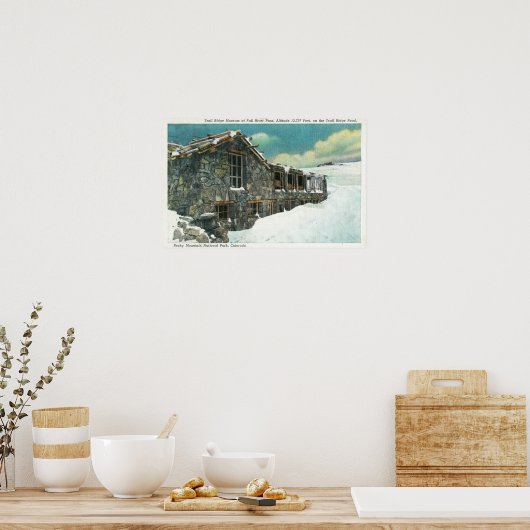 Fall-Pass-Weg-Brücke Museum Poster (Küche)