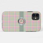 Fall Pastel Kariert Monogram iPhone 5 Case-Mate iPhone Hülle (Rückseite (Horizontal))