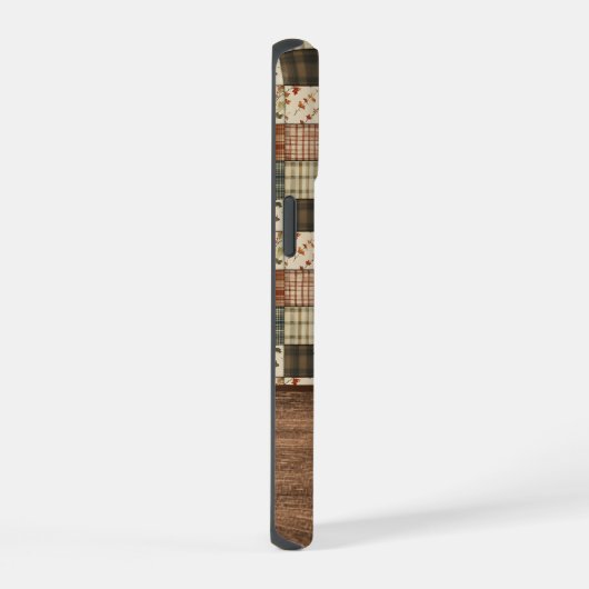 Fall Patchwork Quilt Phone Case | Personalized iPhone 15 Hülle (Rechte Seite)