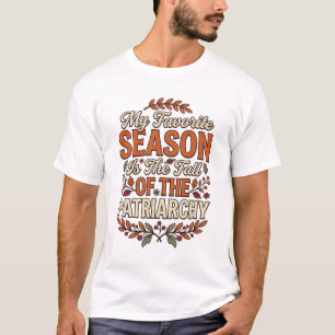 Fall Patriarchat Vintage Feministin Herbst-Shirt D T-Shirt