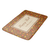 Fall Pattern Familienname Brown Badematte (Schrägansicht)