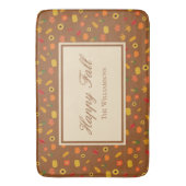 Fall Pattern Familienname Brown Badematte (Vorderseite Vertikal)