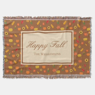 Fall Pattern Familienname Brown Decke