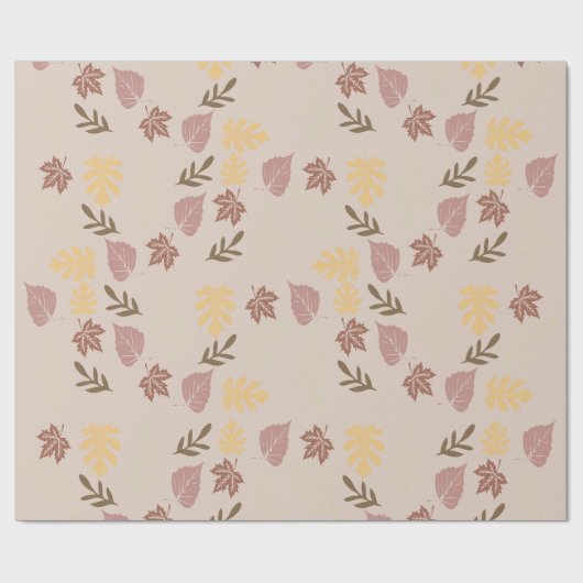 Fall Pattern Geschenk Geschenkpapier (Flach)