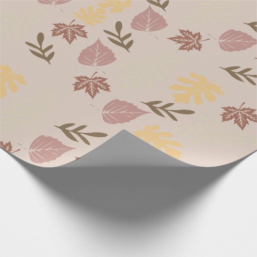 Fall Pattern Geschenk Geschenkpapier (Ecke)