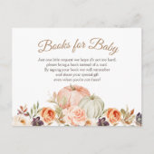 Fall Peach and Green Pumpkin Books for Baby Postkarte (Vorderseite)