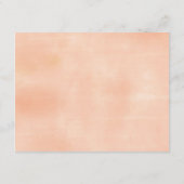 Fall Peach Green Pumpkin Rustikale Blumenberatung Begleitkarte (Rückseite)