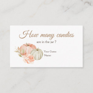 Fall Peach Green Pumpkin Wie viele Kanadier Begleitkarte