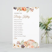 Fall Peach Pumpkin Liebe Gebete für Baby (Stehend Vorderseite)