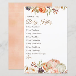 Fall Peach Pumpkin Liebe Gebete für Baby