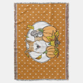 Fall Pembroke Welsh Corgi (rot 1) Pumpkins Niedlic Decke (Vorderseite Vertikal)