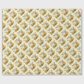 Fall Pembroke Welsh Corgi (rot 1) Pumpkins Niedlic Geschenkpapier (Flach)