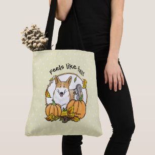 Fall Pembroke Welsh Corgi (rot 1) Pumpkins Niedlic Tasche