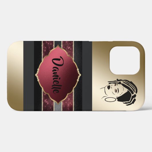 Fall personalisiert African Queen iPhone 12 Case-Mate iPhone Hülle (Rückseite (Horizontal))