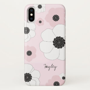 Fall personalisiert Blush Pink Anemone Blume Case-Mate iPhone Hülle