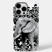 Fall "personalisiert Elephant Damask iPhone 6" Case-Mate iPhone Hülle (Rückseite)