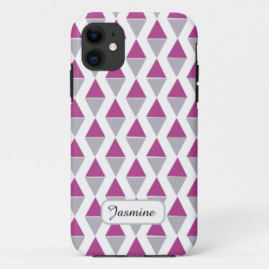 Fall personalisiert Geometrisches Muster iPhone 11 Case-Mate iPhone Hülle (Rückseite)