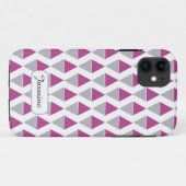 Fall personalisiert Geometrisches Muster iPhone 11 Case-Mate iPhone Hülle (Rückseite (Horizontal))