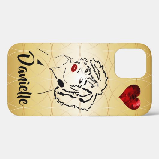 Fall personalisiert Hübsche Afrikanische Frau iPho Case-Mate iPhone Hülle (Rückseite (Horizontal))