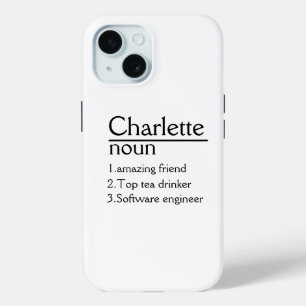 Fall personalisiert Name Definition iPhone 15 Case-Mate iPhone Hülle