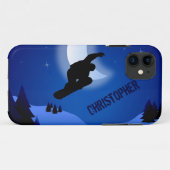 Fall personalisiert Night Snowboard iPhone 5 Case-Mate iPhone Hülle (Rückseite (Horizontal))