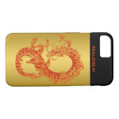 Fall personalisiert Orange Dragon 2 iPhone 7 Case-Mate iPhone Hülle (Rückseite (Horizontal))