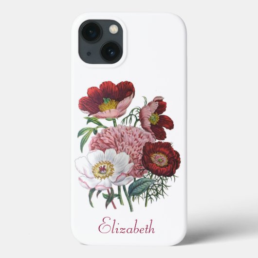 Fall "personalisiert Peonies Case-Mate iPhone" iPhone Hülle (Rückseite)