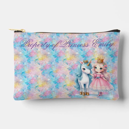 Fall personalisiert Princess Pencil Zubehörtasche (Vorderseite)