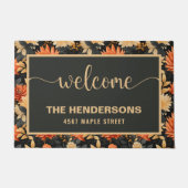 Fall Personalisierter Familienname - Willkommen Fußmatte (Vorderseite)