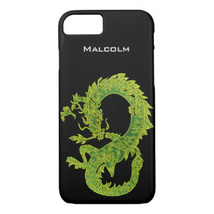 Fall "personalisierter grüner Drache" iPhone 7 iPhone 8/7 Hülle