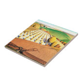 Fall Pflügen, schöne amerikanische Malerei Fliese (Seite)