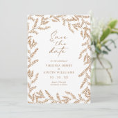 Fall Photo Wedding Save The Date (Stehend Vorderseite)