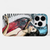 Fall Piano Woman iPhone Case-Mate iPhone Hülle (Rückseite (Horizontal))