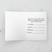 Fall Picnic Einladung Red Maple Leaf (Innenseite)