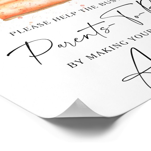 Fall Pie - Helfen Sie den geschäftigen Eltern-zu-Z Poster (Ecke)