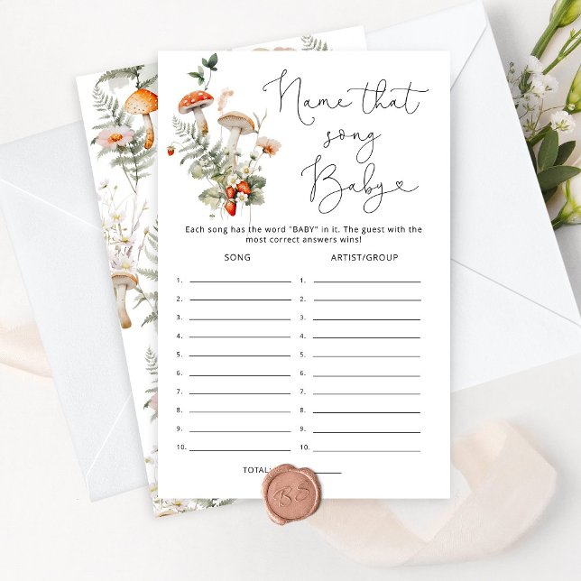 Fall Pilz Name dieses Lied Baby Dusche Spiel (Von Creator hochgeladen)