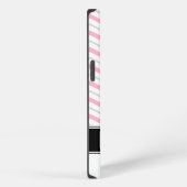 Fall Pink & Gray Zickzack Monogramm iPad 2/3/4 iPhone Hülle (Rechte Seite)