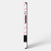 Fall Pink & Gray Zickzack Monogramm iPad 2/3/4 iPhone Hülle (Linke Seite)