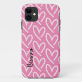 Fall "Pink Heart Case-Mate iPhone" iPhone Hülle (Rückseite)