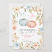 Fall Pink Pfirsich oder Blauer Geschlechtsverkehr  Einladung (Vorderseite)