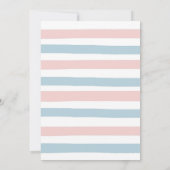 Fall Pink Pfirsich oder Blauer Geschlechtsverkehr  Einladung (Rückseite)