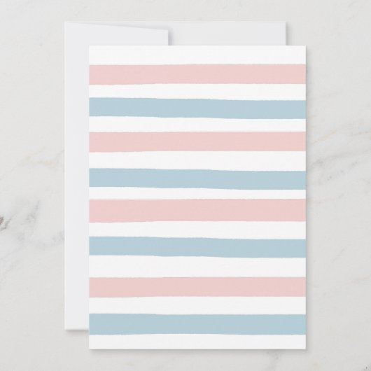 Fall Pink Pfirsich oder Blauer Geschlechtsverkehr  Einladung (Rückseite)