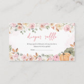 Fall Pink Pumpkin Baby Dusche Begleitkarte (Vorderseite)